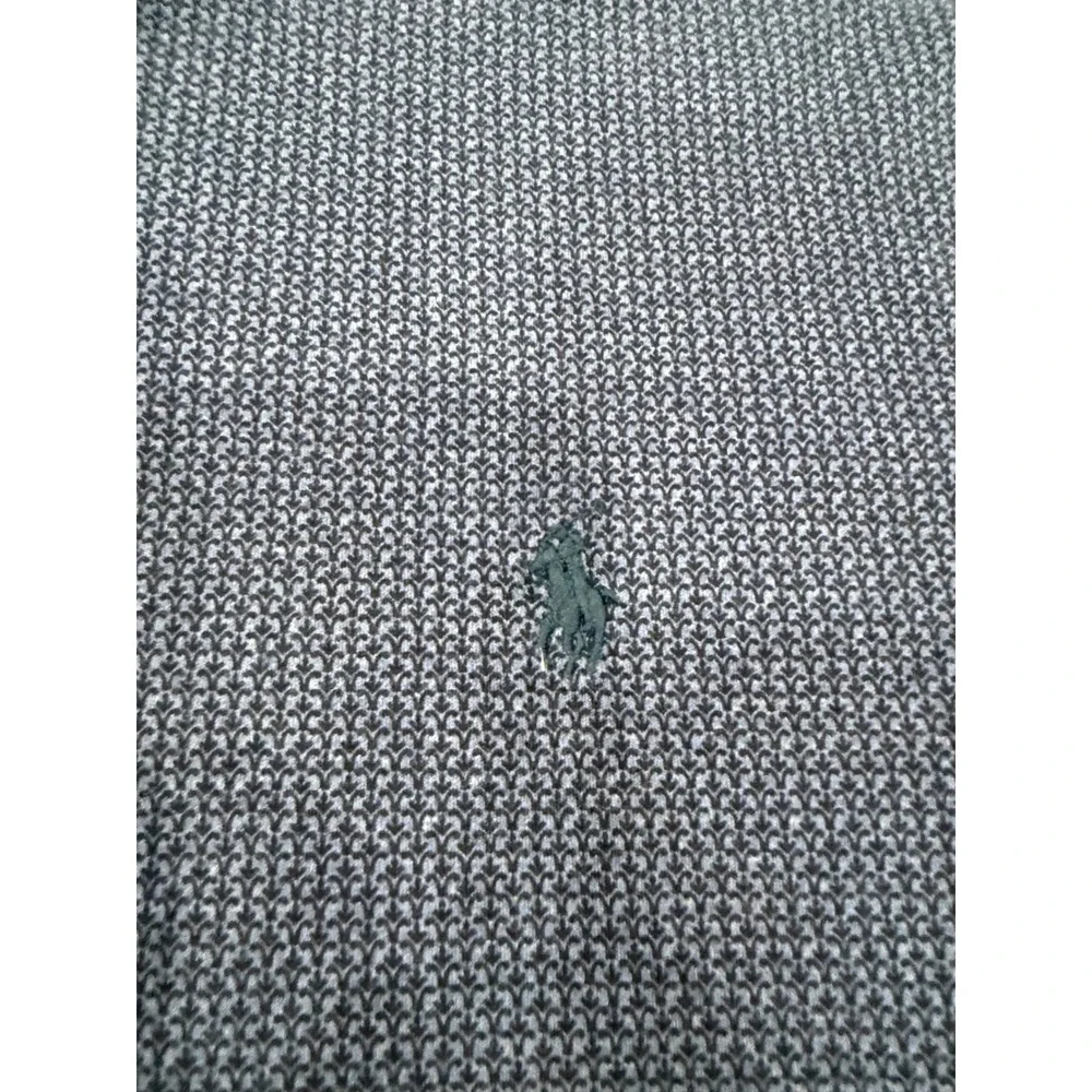 Polo Ralph‎ Lauren Mens XL Classic Navy Blue Textured Micro Pattern Polo Shirt